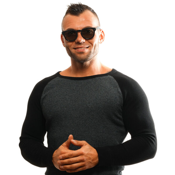 Men's Sunglasses Ermenegildo Zegna ZC0024 01C50 - Image 3