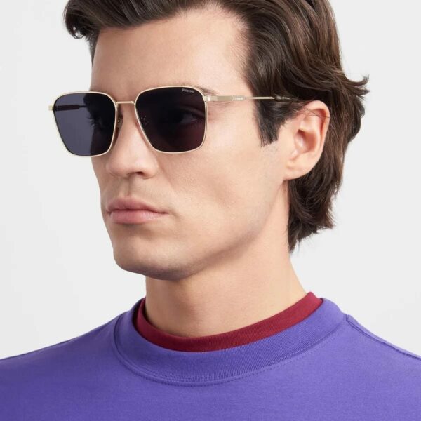Unisex Sunglasses Polaroid PLD-4120-G-S-X-LOJ Golden ø 59 mm - Image 4