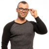 Unisex' Spectacle frame Lozza VL4105 50BLKM - Image 5