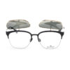 Eyeglass Frame + Sunglasses Belstaff HATCHER-NEGRO-DORADO-W Ø 55 mm Clip On - Image 2